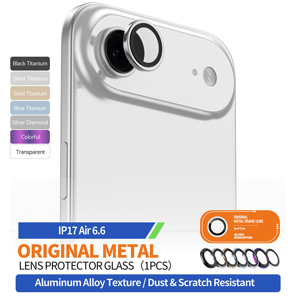 Blueo - Original Metal Frame Lens Glass - iPhone 17 Air - Gold