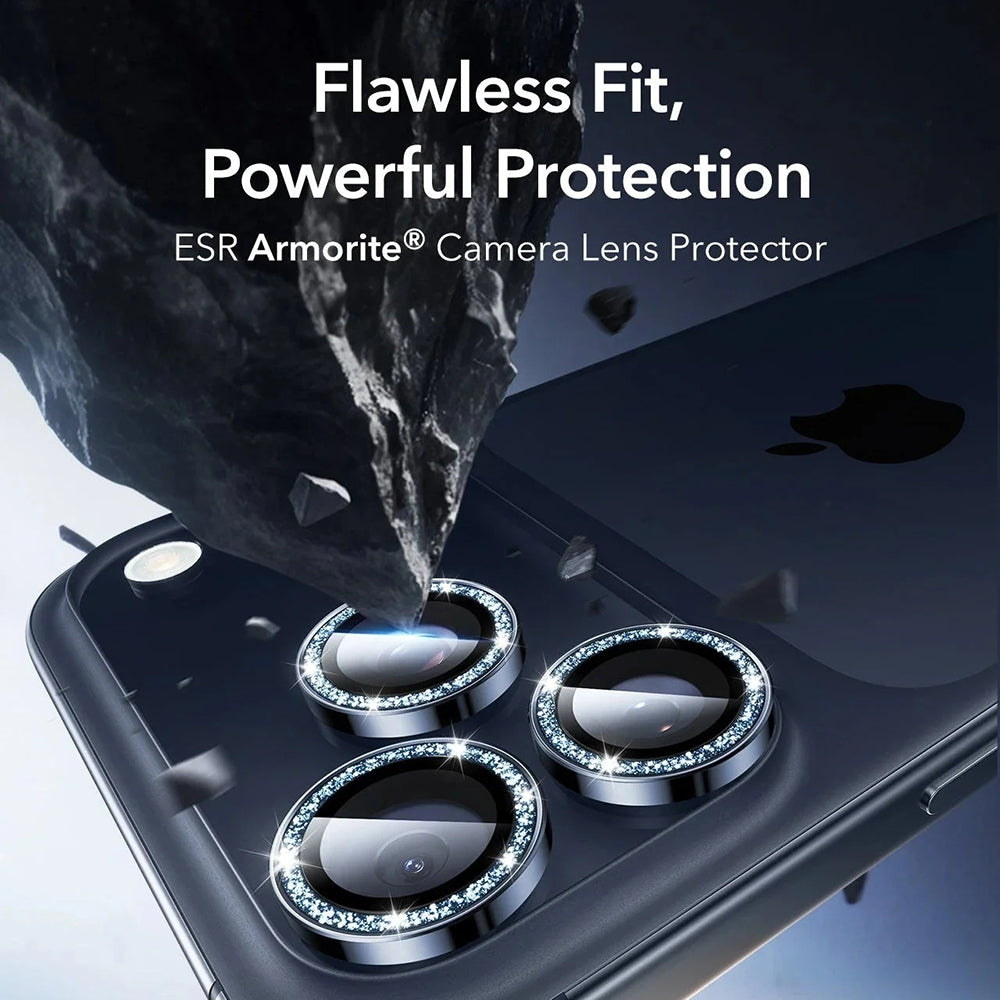 ESR - Armorite Camera Lens Protectors - iPhone 14 Pro/Pro Max/15 Pro/Pro Max/16 Pro/Pro Max/17 Pro/Pro Max - Blue Shimme