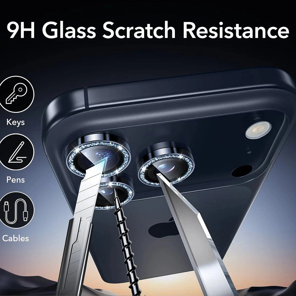 ESR - Armorite Camera Lens Protectors - iPhone 14 Pro/Pro Max/15 Pro/Pro Max/16 Pro/Pro Max/17 Pro/Pro Max - Blue Shimme