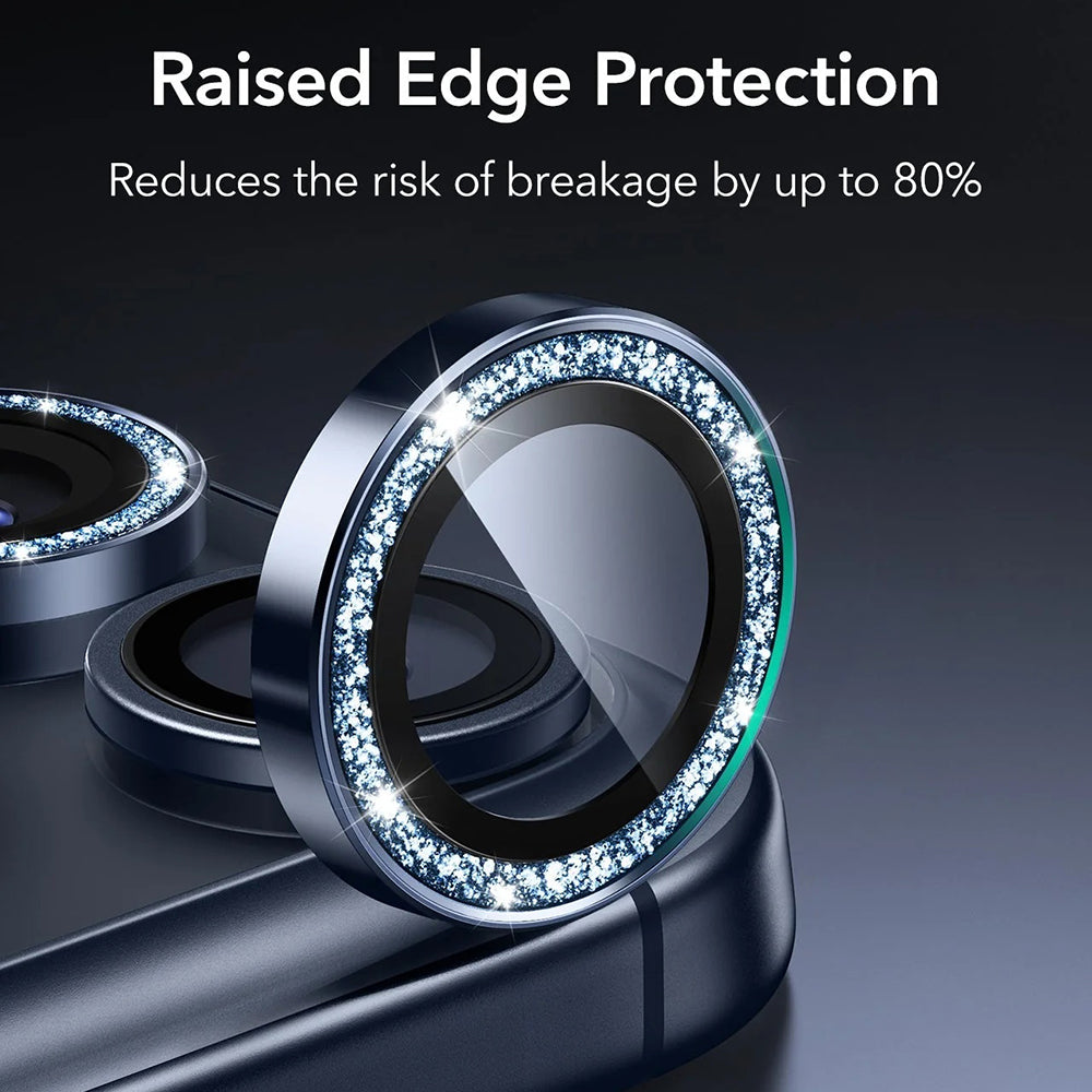 ESR - Armorite Camera Lens Protectors - iPhone 14 Pro/Pro Max/15 Pro/Pro Max/16 Pro/Pro Max/17 Pro/Pro Max - Blue Shimme