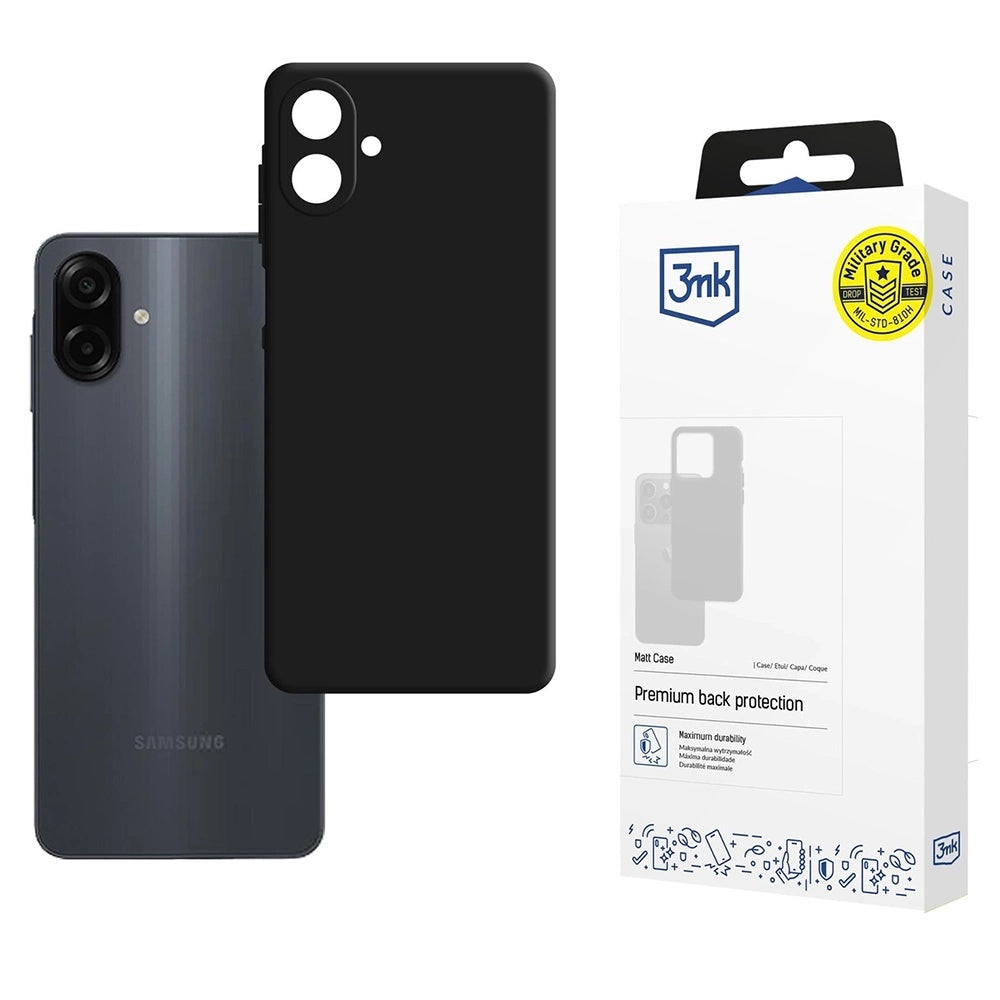 3mk - Matt Case - Samsung Galaxy A07 4G - Black