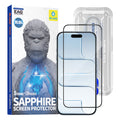 Blueo - Premium Sapphire Non Breaking / Scratching 9H Glass - iPhone 17 Air - Black