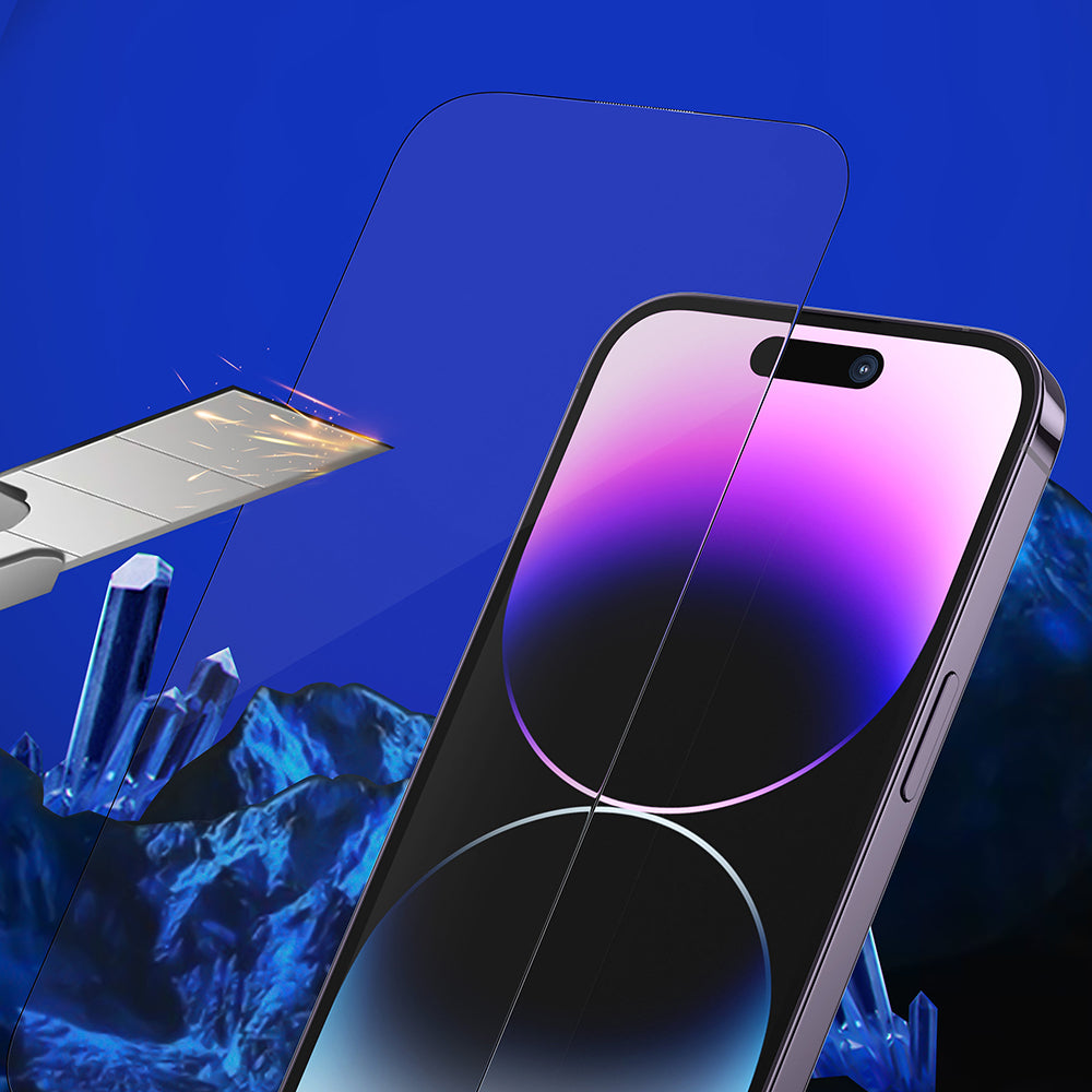 Blueo - Premium Sapphire Non Breaking / Scratching 9H Glass - iPhone 16 Pro / iPhone 17 / iPhone 17 Pro - Privacy