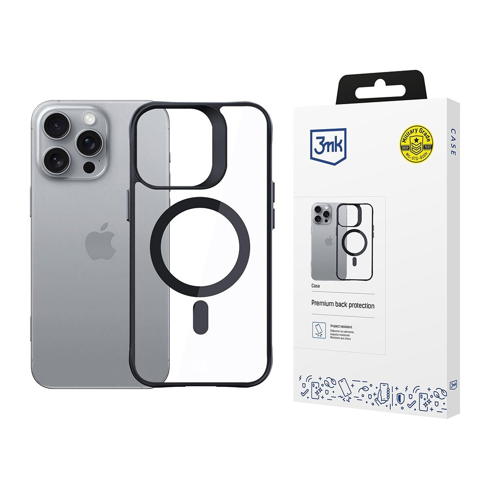 3mk - Satin Armor MagCase - iPhone 16 Pro - Transparent