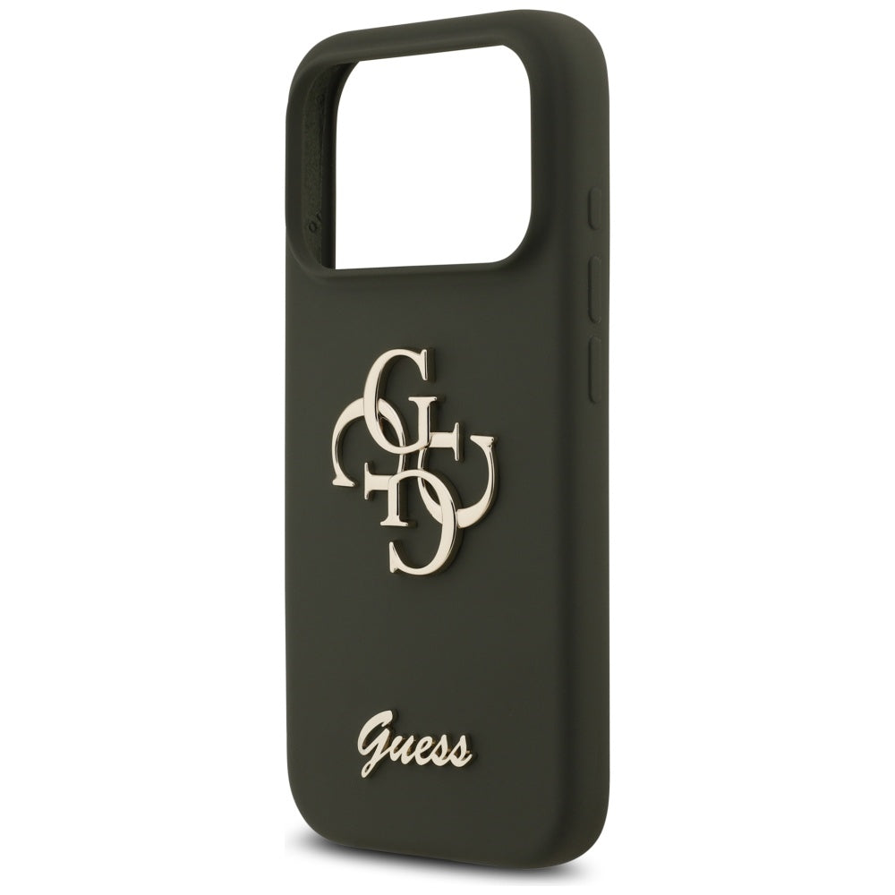 Guess - Silicone Big 4G Script (GUHCP17XSC4GSMA) - iPhone 17 Pro Max - Khaki