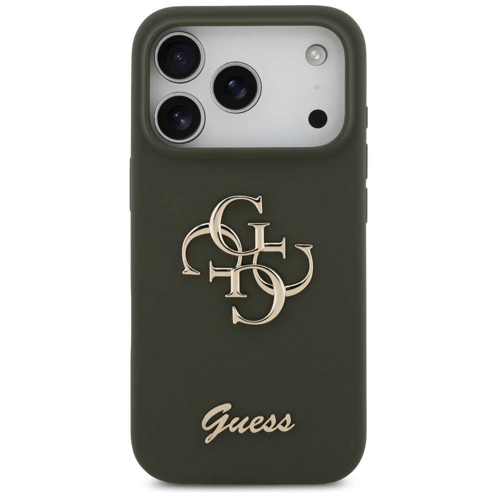Guess - Silicone Big 4G Script (GUHCP17XSC4GSMA) - iPhone 17 Pro Max - Khaki