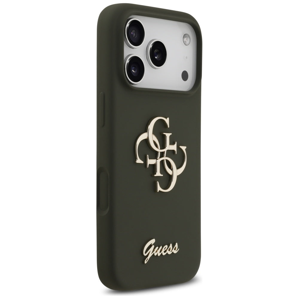 Guess - Silicone Big 4G Script (GUHCP17XSC4GSMA) - iPhone 17 Pro Max - Khaki