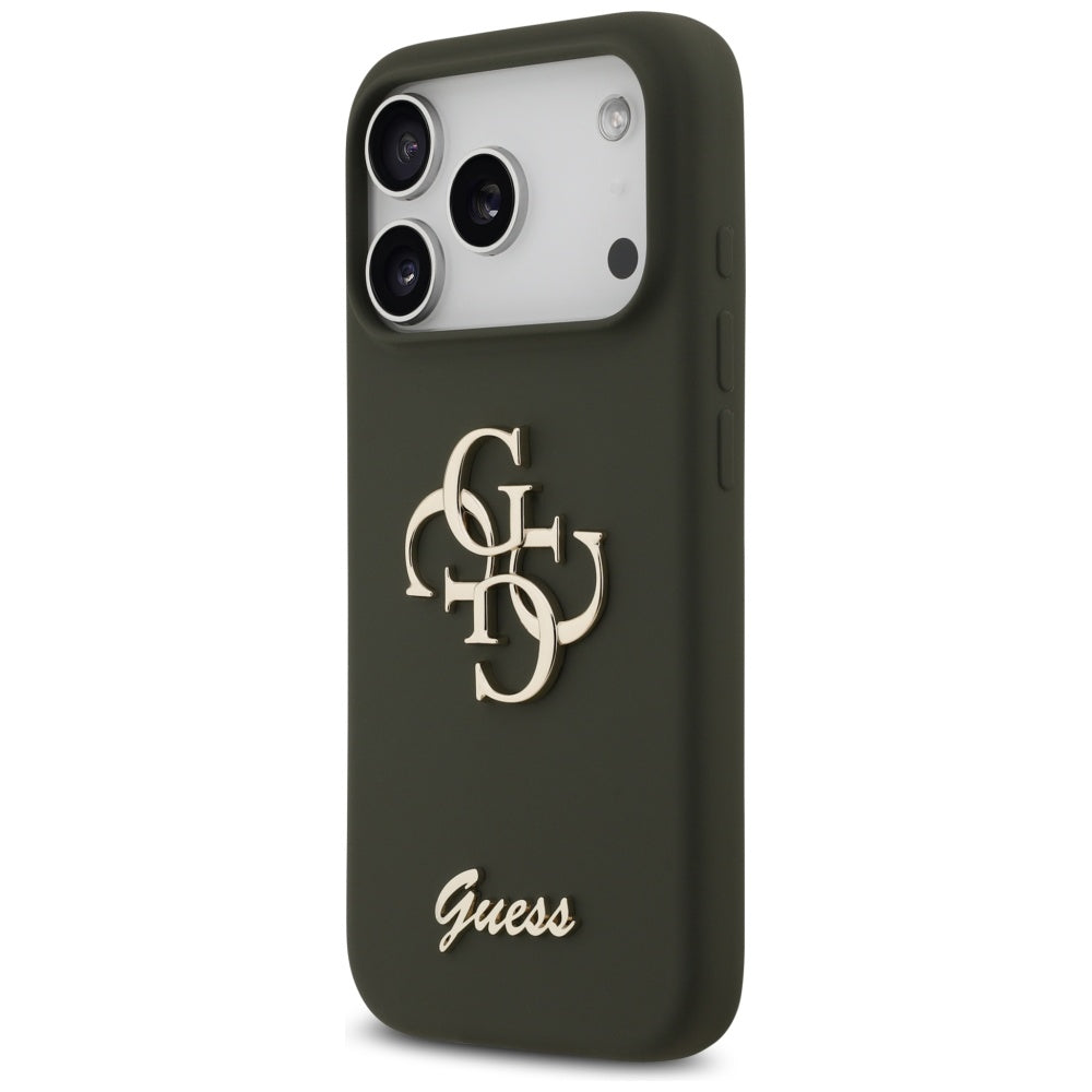 Guess - Silicone Big 4G Script (GUHCP17XSC4GSMA) - iPhone 17 Pro Max - Khaki