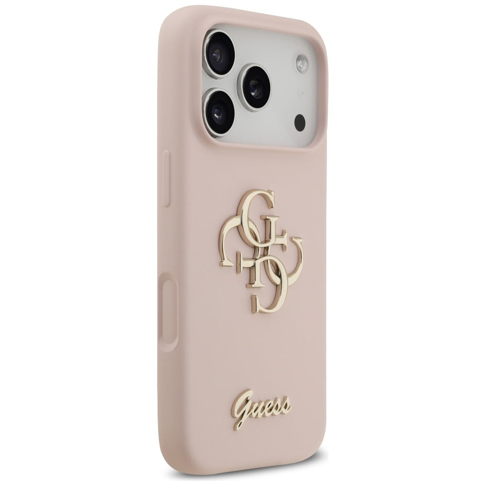 Guess - Silicone Big 4G Script (GUHCP17LSC4GSMP) - iPhone 17 Pro - Light Pink