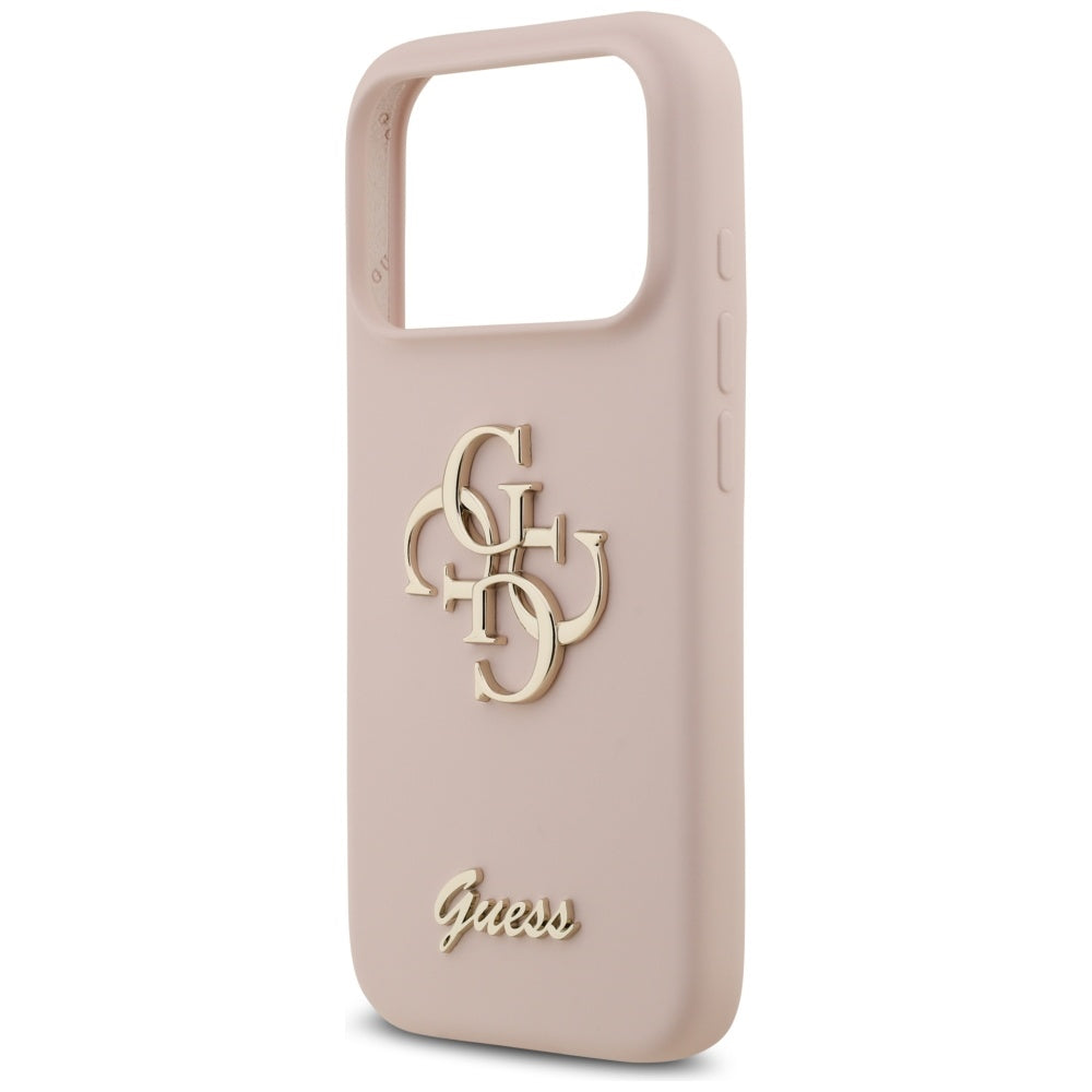 Guess - Silicone Big 4G Script (GUHCP17LSC4GSMP) - iPhone 17 Pro - Light Pink