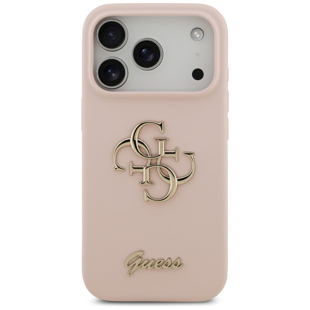 Guess - Silicone Big 4G Script (GUHCP17LSC4GSMP) - iPhone 17 Pro - Light Pink