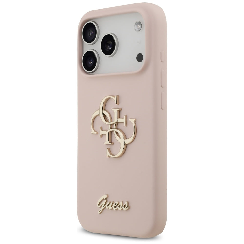 Guess - Silicone Big 4G Script (GUHCP17LSC4GSMP) - iPhone 17 Pro - Light Pink