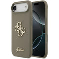 Husa pentru iPhone 17 Air - Guess Silicone Big 4G Script (GUHCP17MSC4GSMW) - Brown
