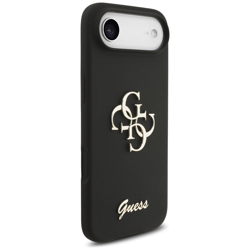 Husa pentru iPhone 17 Air - Guess Silicone Big 4G Script (GUHCP17MSC4GSMK) - Black