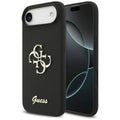 Husa pentru iPhone 17 Air - Guess Silicone Big 4G Script (GUHCP17MSC4GSMK) - Black