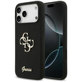 Husa pentru iPhone 17 Pro Max - Guess Silicone Big 4G Script (GUHCP17XSC4GSMK) - Black