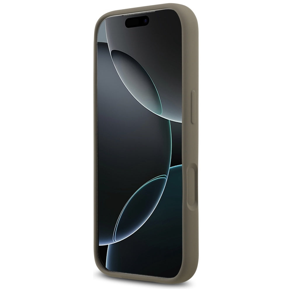 Guess - Silicone Big 4G Script (GUHCP17LSC4GSMW) - iPhone 17 Pro - Brown