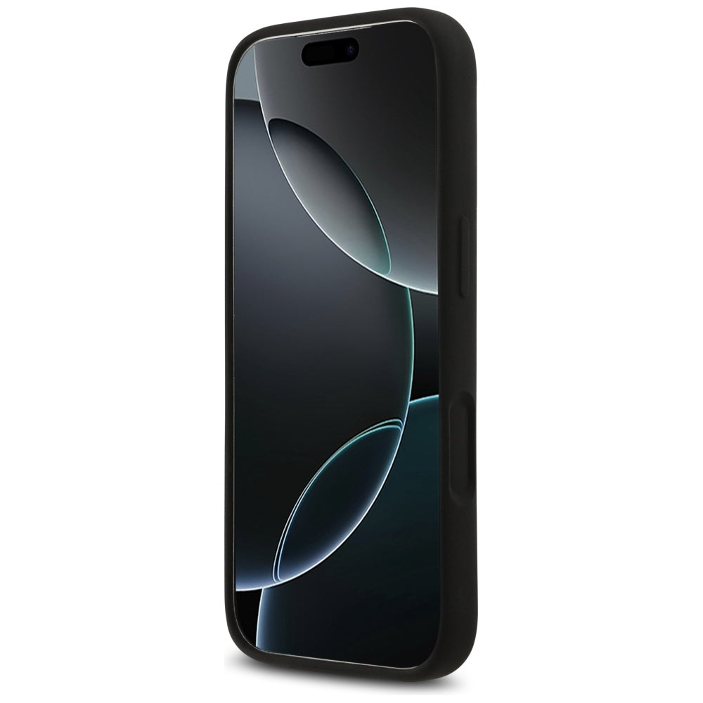 Husa pentru iPhone 17 Pro - Guess Silicone Big 4G Script (GUHCP17LSC4GSMK) - Black