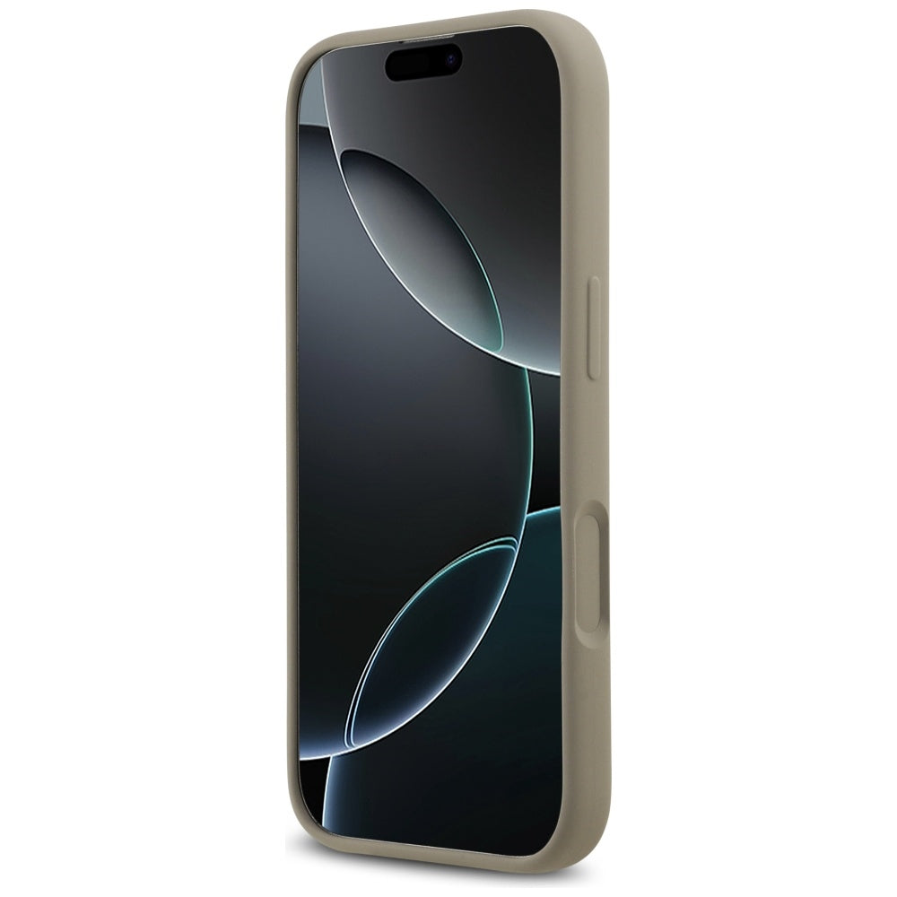 Husa pentru iPhone 17 - Guess Silicone Big 4G Script (GUHCP17SSC4GSMW) - Brown
