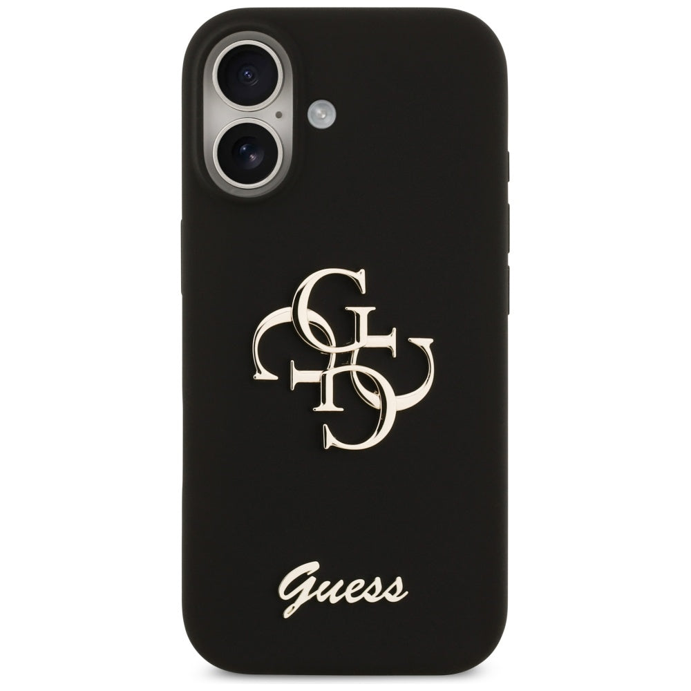 Husa pentru iPhone 17 - Guess Silicone Big 4G Script (GUHCP17SSC4GSMK) - Black