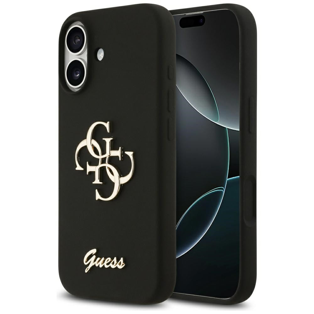 Husa pentru iPhone 17 - Guess Silicone Big 4G Script (GUHCP17SSC4GSMK) - Black