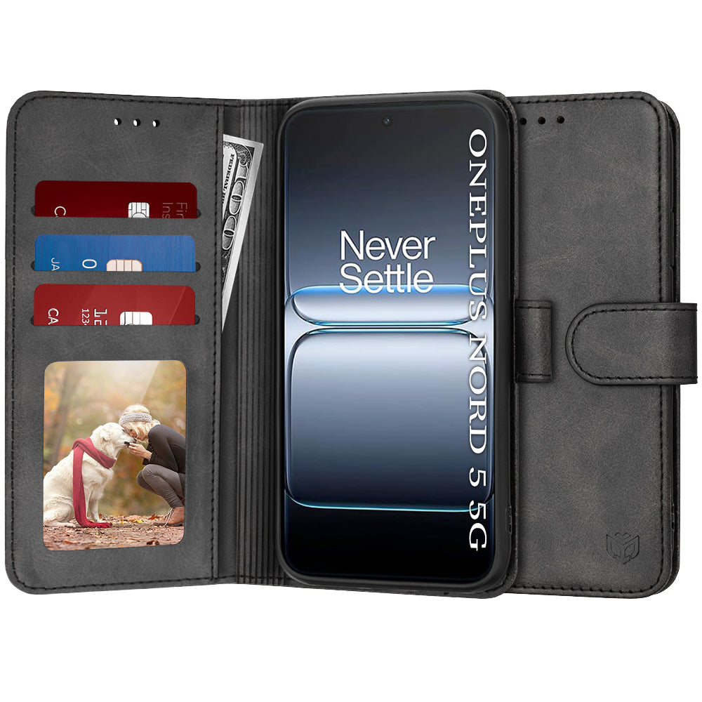 Techsuit - Diary Book - OnePlus Nord 5 - Black