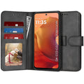 Techsuit - Diary Book - Motorola Moto G15 / G15 Power / G17 / G17 Power - Black
