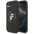 Karl Lagerfeld Husa de protectie Karl Lagerfeld Silicone KC Body Ring MagSafe (KLHMP17SSCMKCRHK) compatibil cu iPhone 17