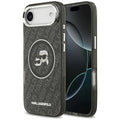 Karl Lagerfeld - IML Glitter K&C Heads Logo MagSafe (KLHMP17MHMKBKCHOK) - iPhone 17 Air - Black