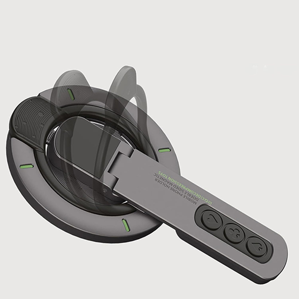 Techsuit - Premium MagSafe Ring Holder AluStandX (SB1) - for Desk, 360° Magnetic, Adjustable Stand, Aluminum & Zinc - Gr