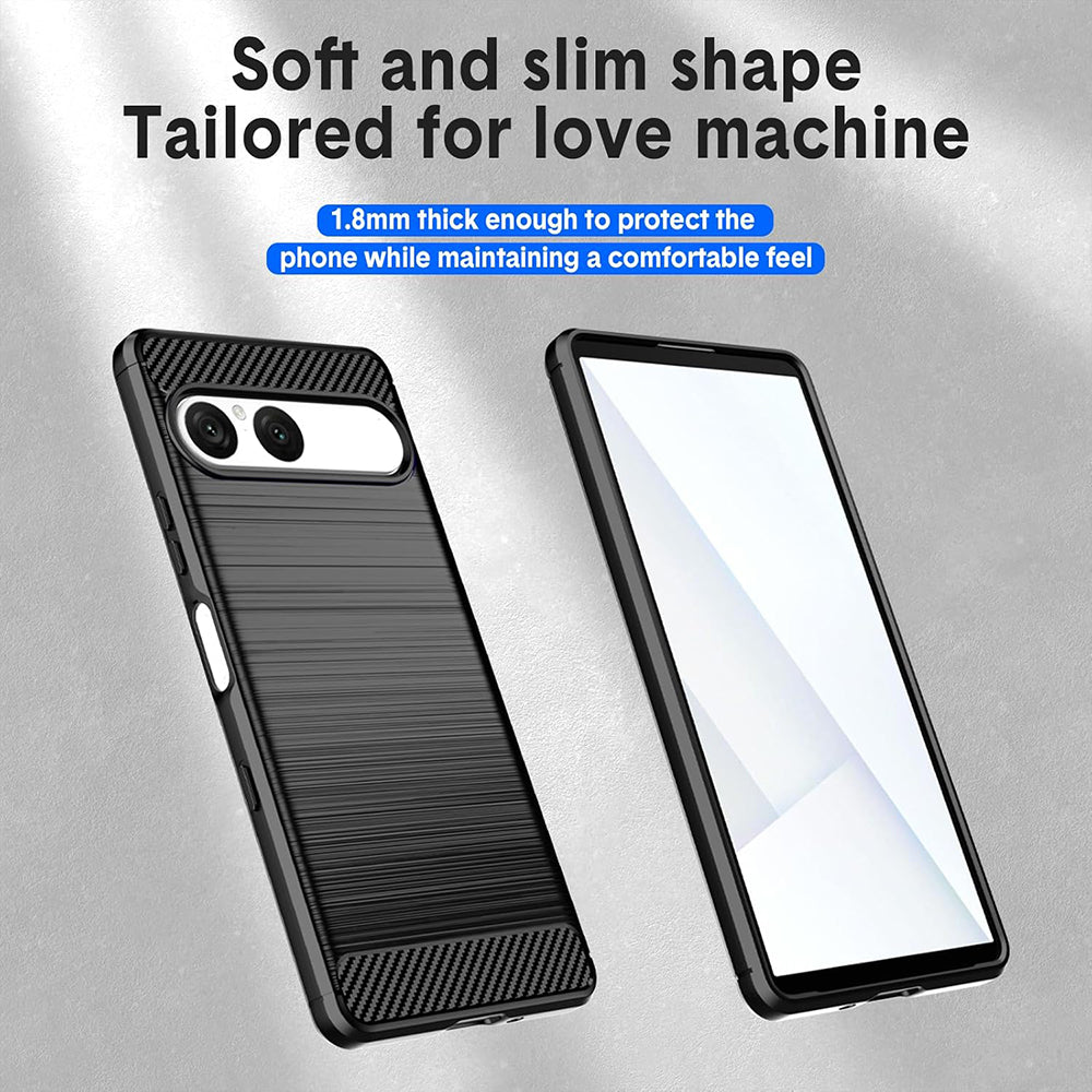 Techsuit - Carbon Silicone - Sony Xperia 10 VII - Black