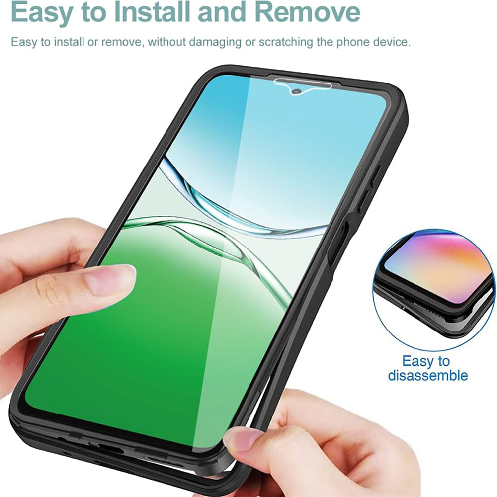 Techsuit - ColorVerse 360 Series + Screen Protector - Oppo A5 4G / A5 5G - Black