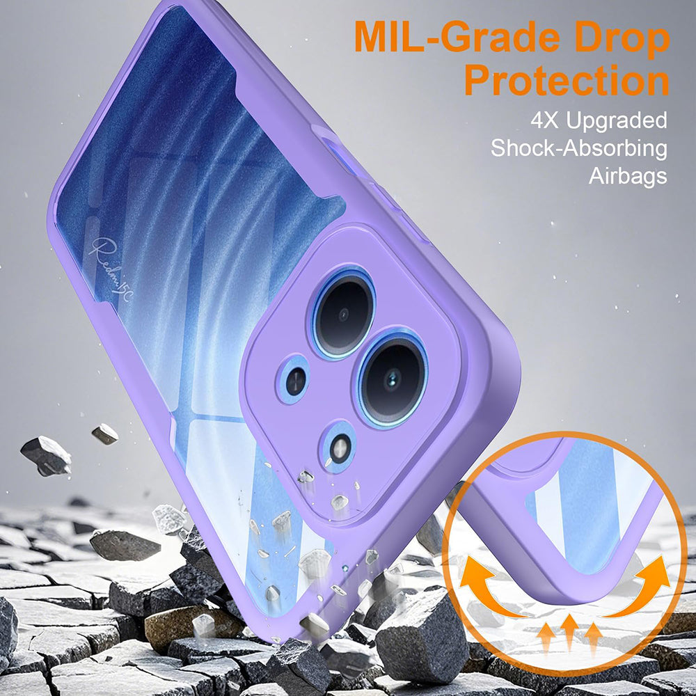 Techsuit - ColorVerse 360 Series + Screen Protector - Xiaomi Redmi 15C 4G / Redmi 15C 5G - Purple