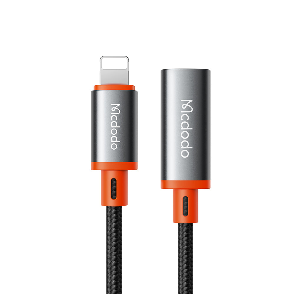 Mcdodo - OTG Adapter (CA-1440) - Type-C to Lightning, 2A, 480Mbps, Audio, Aluminum Alloy, Nylon - Black