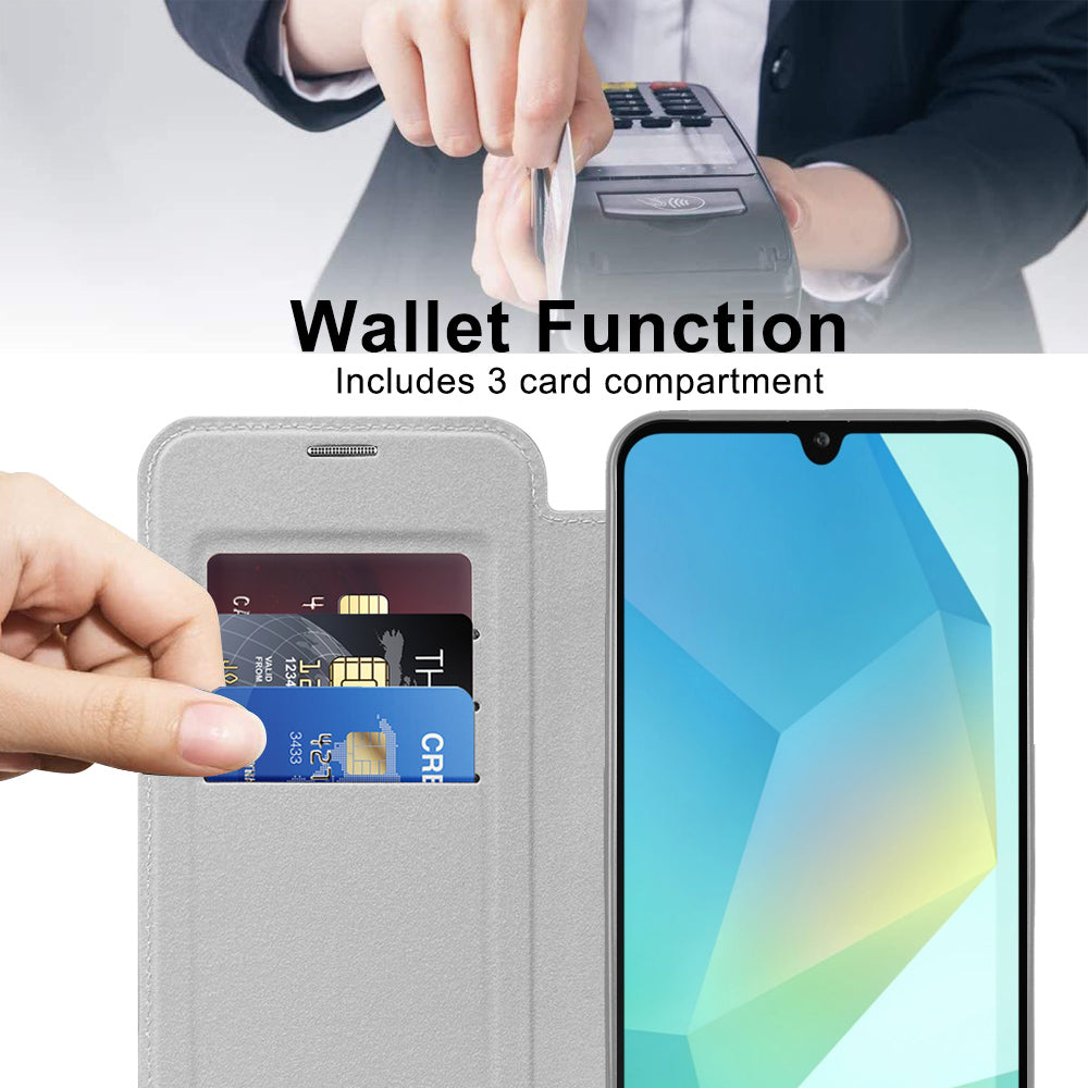 Techsuit - SmartMag Book Case - Samsung Galaxy A17 5G / A17 4G / M17 / F17 - Gray