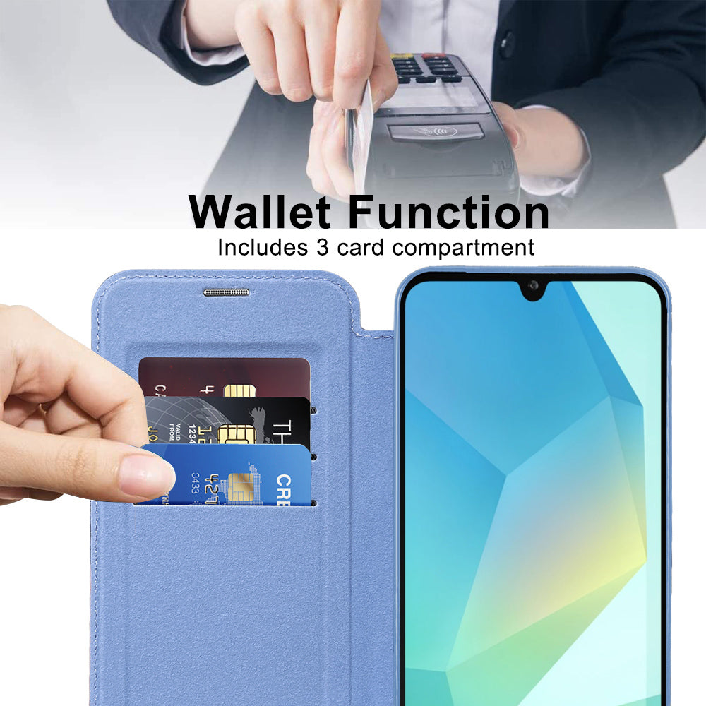 Techsuit - SmartMag Book Case - Samsung Galaxy A17 5G / A17 4G / M17 / F17 - Light Blue