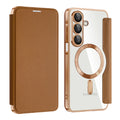 Techsuit - SmartMag Book Case - Samsung Galaxy A17 5G / A17 4G / M17 / F17 - Brown