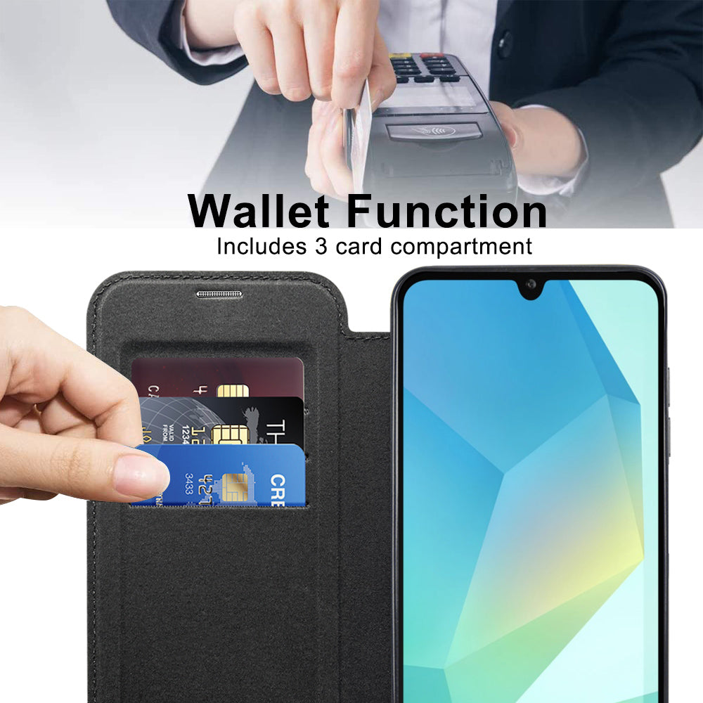 Techsuit - SmartMag Book Case - Samsung Galaxy A17 5G / A17 4G / M17 / F17 - Black