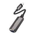 Mcdodo - OTG Adapter (CA-2690) - Lightning to USB, Lightning, Aluminum Alloy, Nylon, 2.4A - Dark Grey