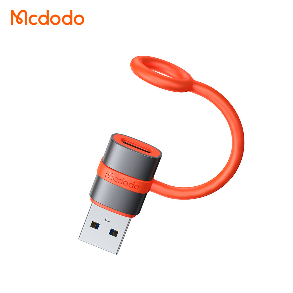 Mcdodo - Adapter (OT-3800) - with Silicone Hook, Aluminium Alloy, Type-C to USB 3.0, 5Gbps, Portable Design, Plug&Play -