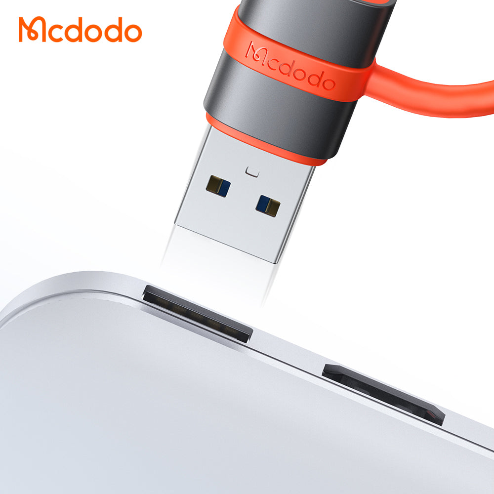 Mcdodo - Adapter (OT-3800) - with Silicone Hook, Aluminium Alloy, Type-C to USB 3.0, 5Gbps, Portable Design, Plug&Play -