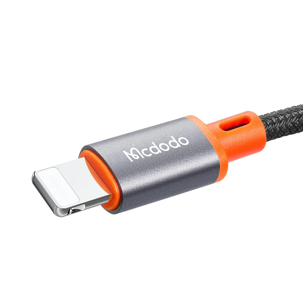 Mcdodo - Audio Cable (CA-0890) - Lightning to Jack 3.5mm, Coil Design, Nylon Braided, 1.8m - Black