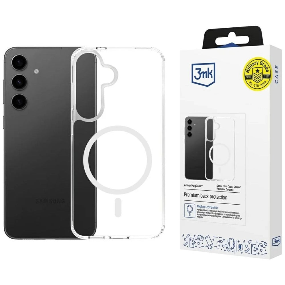3mk - Armor MagCase - Samsung Galaxy S25 / S24 - Transparent