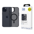 3mk Husa de protectie 3mk Smoke MagCase compatibil cu iPhone 15, Negru