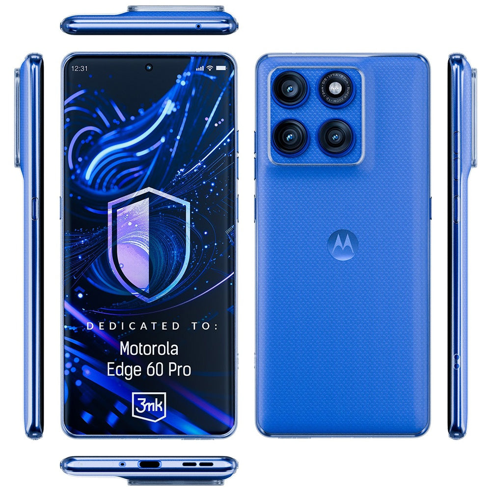 3mk - Clear Case - Motorola Edge 60 Pro - Transparent