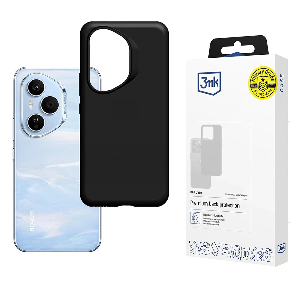 3mk - Matt Case - Honor 400 Pro - Black