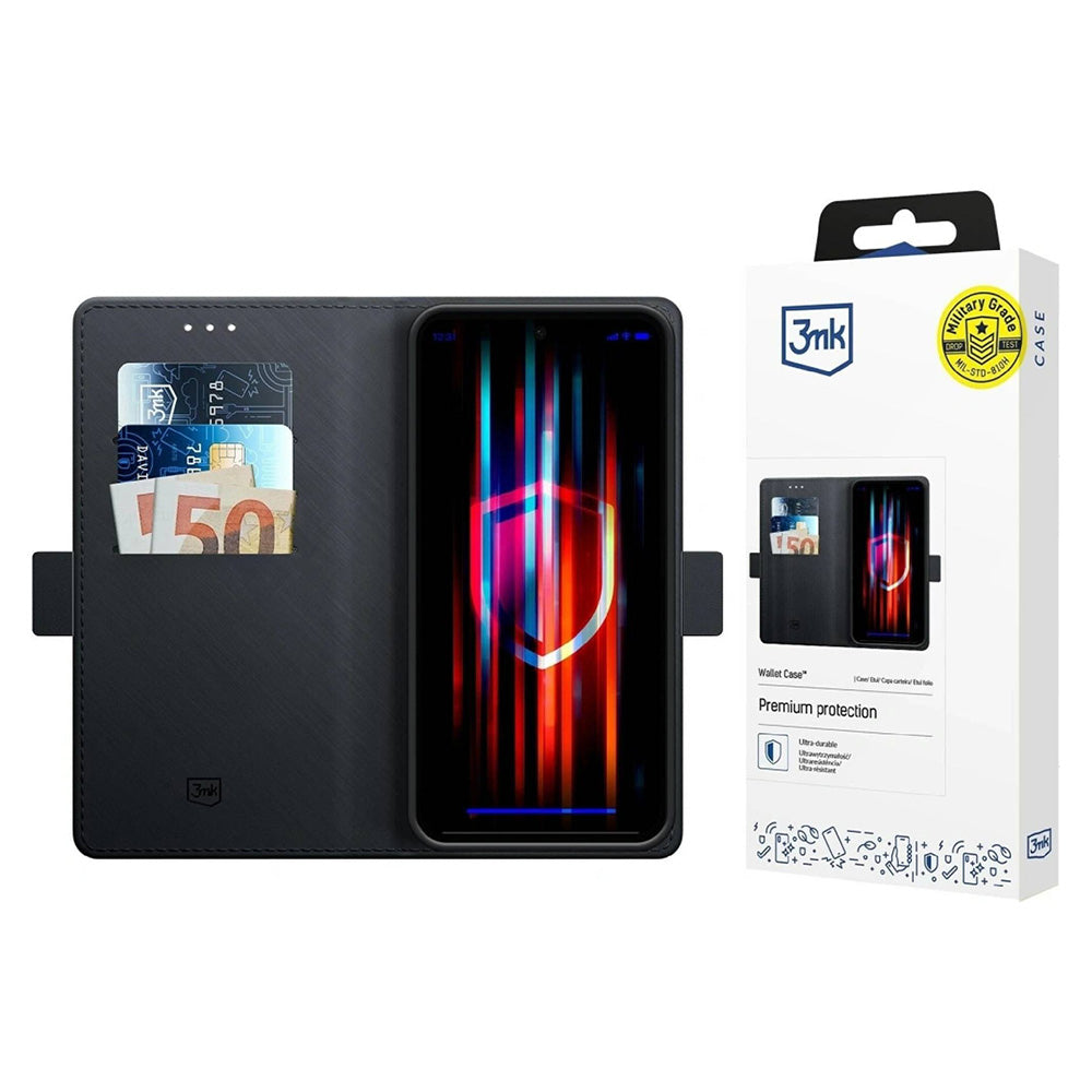 3mk - Wallet Case - Samsung Galaxy A17 5G / A17 4G - Black