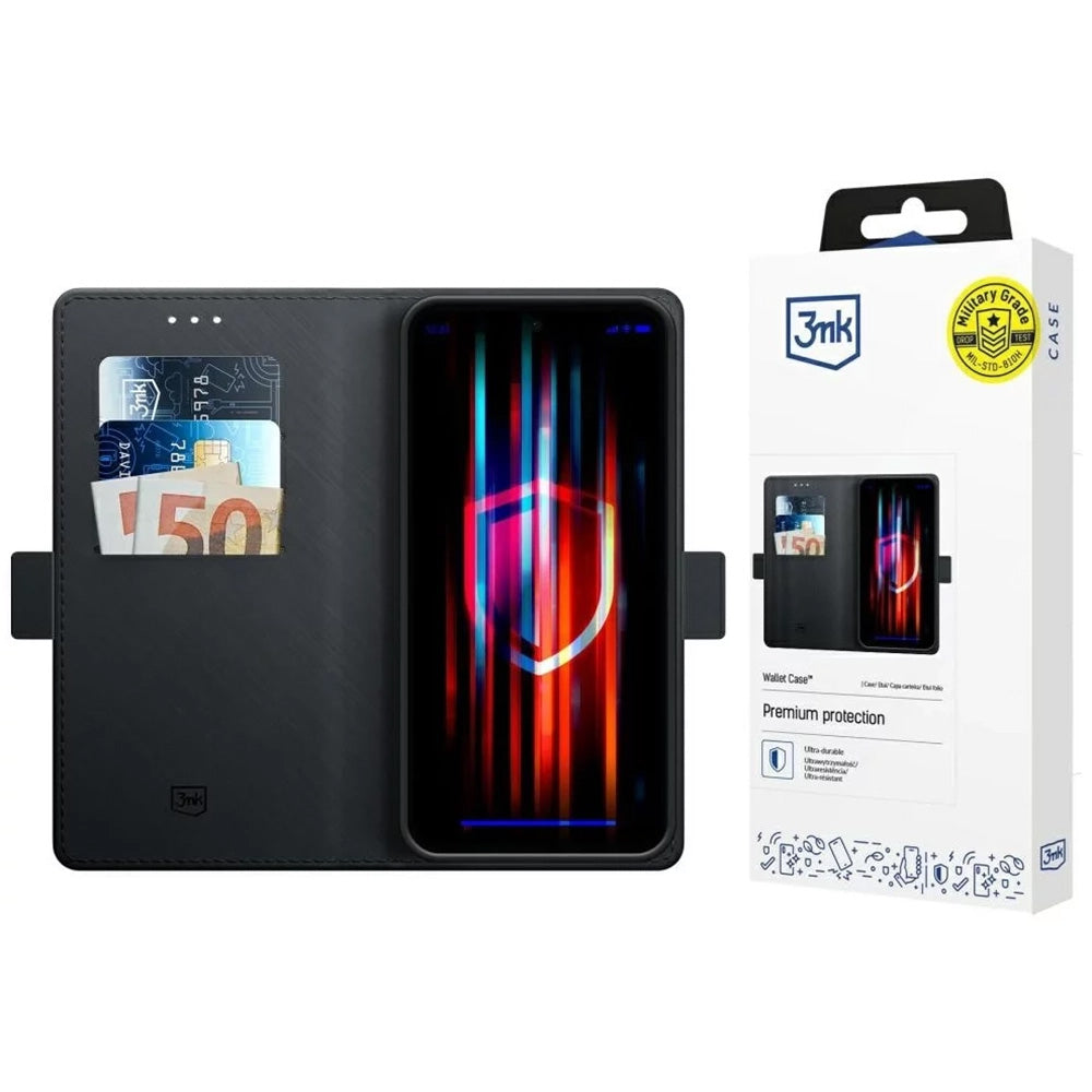 3mk - Wallet Case - Xiaomi Redmi 14C / Poco C75 - Black