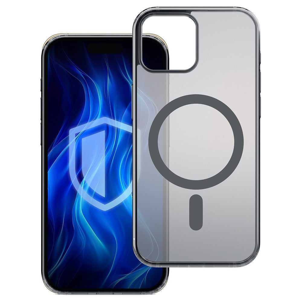 3mk Husa de protectie 3mk Frosty MagCase compatibil cu iPhone 15, Negru – imagine 2