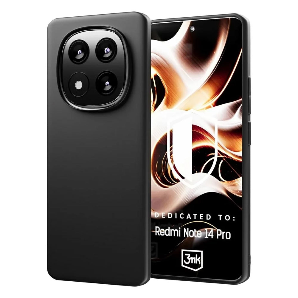 3mk - Matt Case - Xiaomi Redmi Note 14 Pro 4G - Black